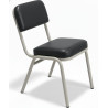 Silla Apilable Metálica con Tapizado de Alto Tráfico | Provimed