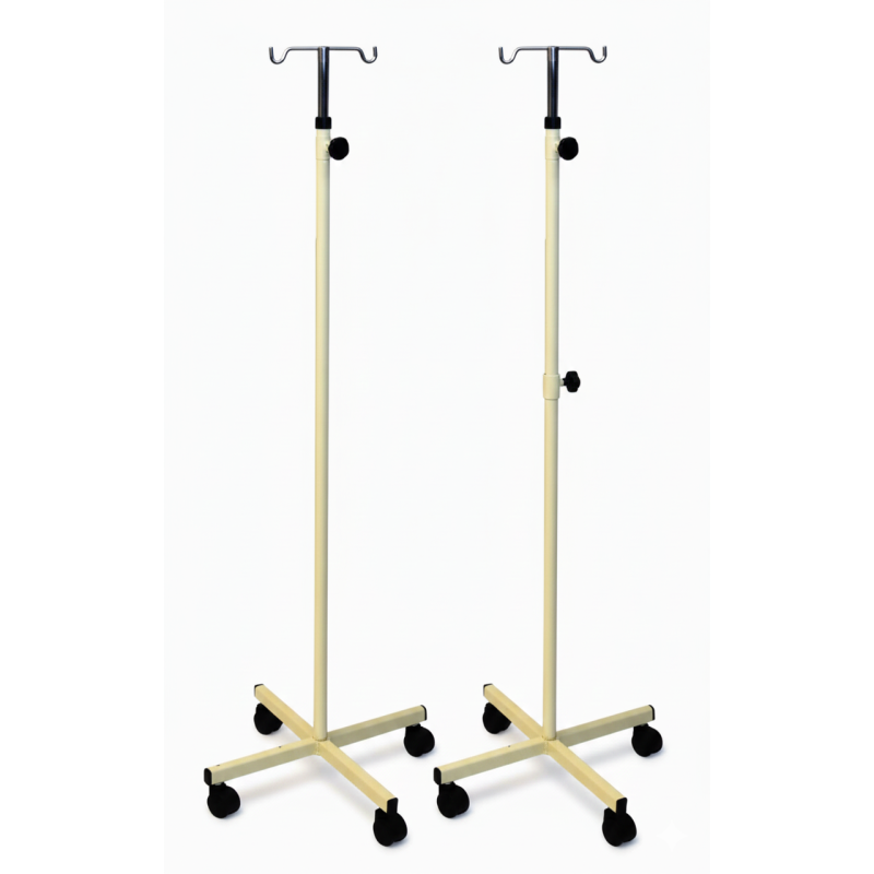 Porta Suero de Dos Ganchos con Altura Regulable | Provimed