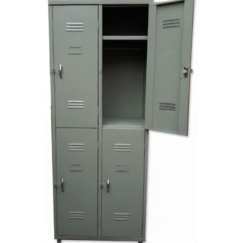 Casillero Metálico de 4 Compartimientos con Puertas | Provimed