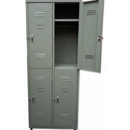 Casillero Metálico de 4 Compartimientos con Puertas | Provimed